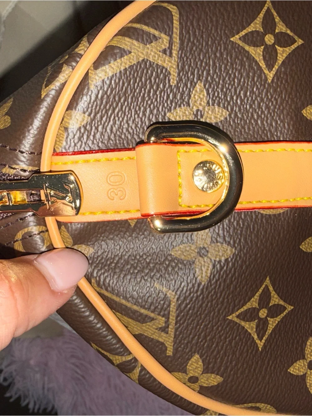 Monogram Speedy 30 Brown Canvas Satchel